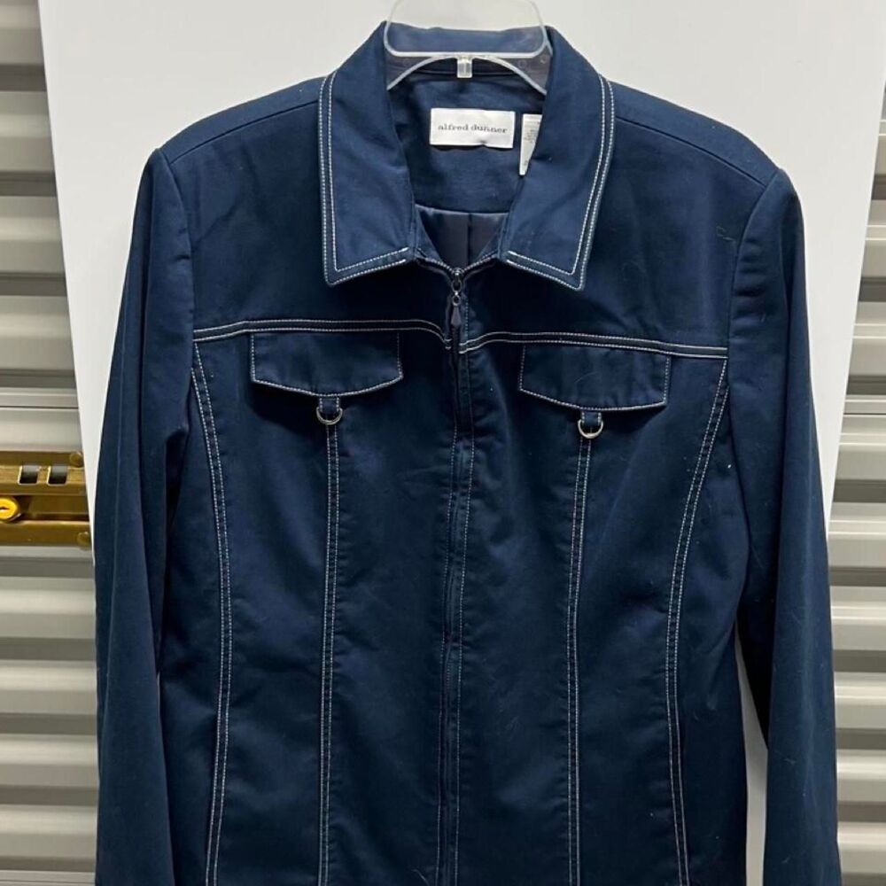 Alfred-dunner Women's Navy and Blue Jacket